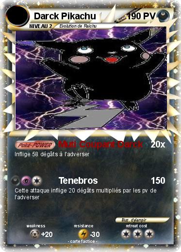 Pokemon Darck Pikachu