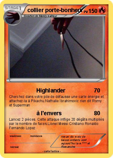 Pokemon collier porte-bonheur