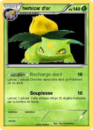 Pokemon herbizar d'or