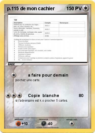 Pokemon p.115 de mon cachier