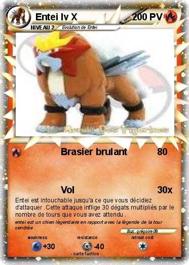 Pokemon Entei lv X