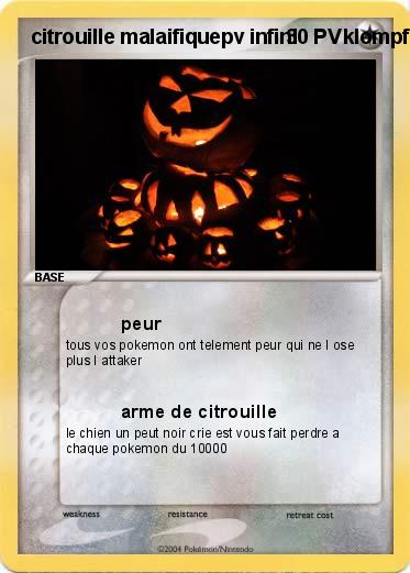 Pokemon citrouille malaifiquepv infini        klompfsdgyhtzertdth- 