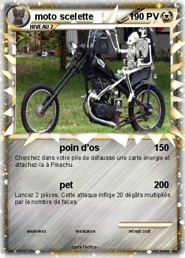 Pokemon moto scelette