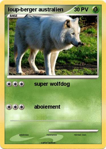 Pokemon loup-berger australien