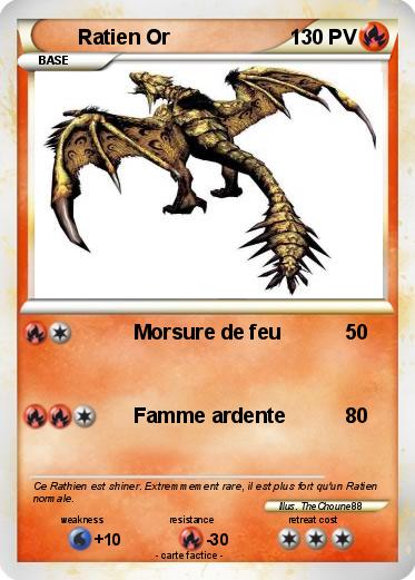 Pokemon Ratien Or