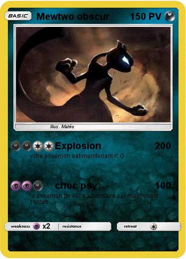 Pokemon Mewtwo obscur