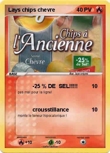 Pokemon Lays chips chevre