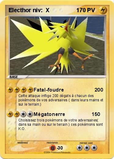 Pokemon Electhor niv:  X                 1