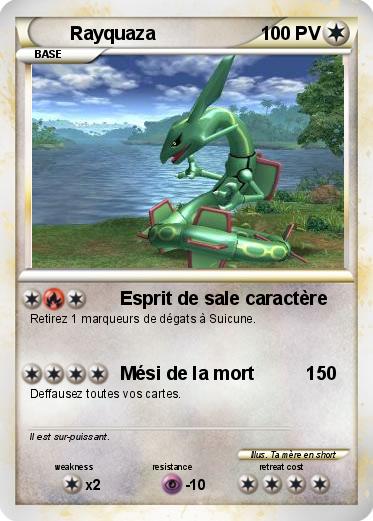 Pokemon Rayquaza                                               et ses trois autres amis Entei, Suicune et Raikou.