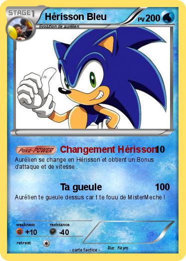 Pokemon Hérisson Bleu