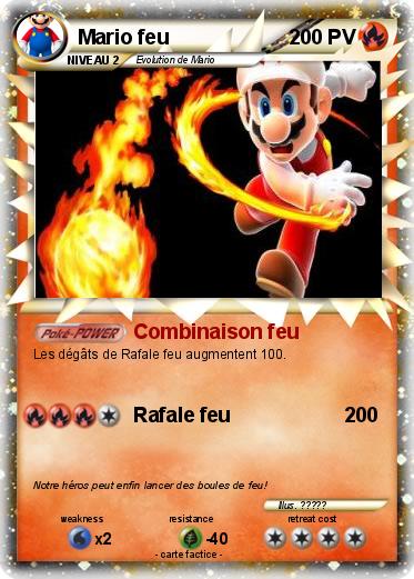Pokemon Mario feu