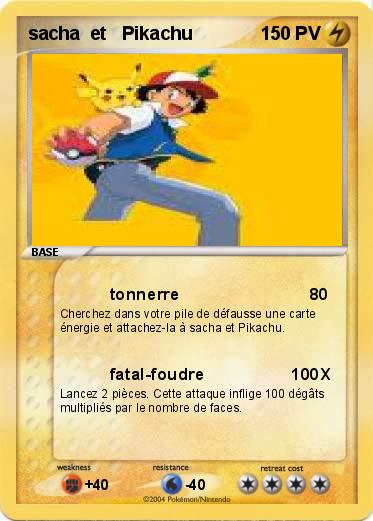 Pokemon sacha  et   Pikachu