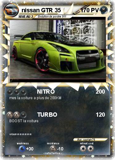 Pokemon nissan GTR 35