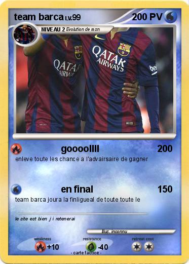 Pokemon team barca