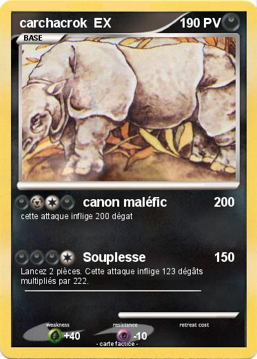 Pokemon carchacrok  EX