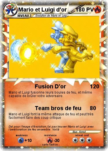 Pokemon Mario et Luigi d'or