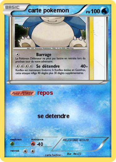 Pokemon carte pokemon