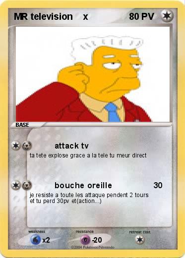 Pokemon MR television    x