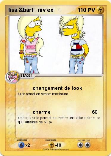Pokemon lisa &bart   niv ex