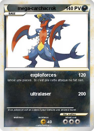 Pokemon mega-carchacrok