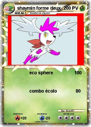 Pokemon shaymin forme deux