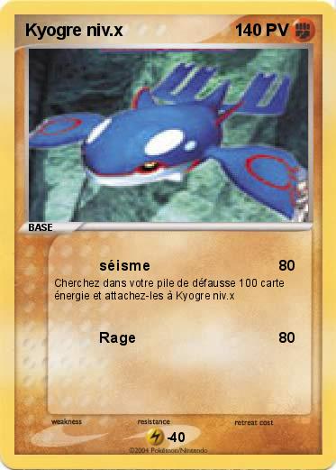 Pokemon Kyogre niv.x                                                                                                    