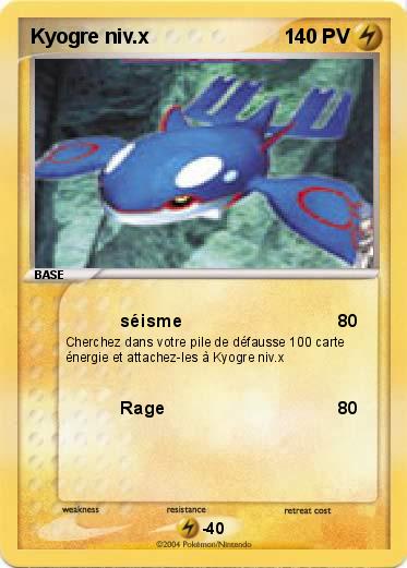 Pokemon Kyogre niv.x                                                                                                    