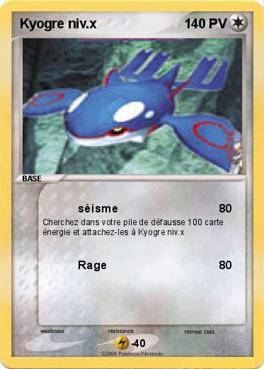 Pokemon Kyogre niv.x                                                                                                    