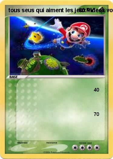 Pokemon tous seus qui aiment les jeux videos votent cette carte