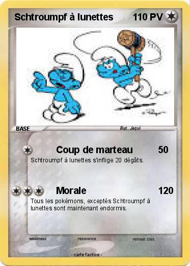 Pokemon Schtroumpf à lunettes