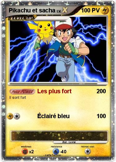 Pokemon Pikachu et sacha