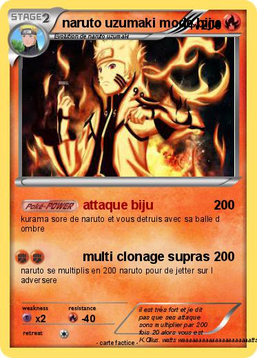 Pokemon naruto uzumaki mode biju