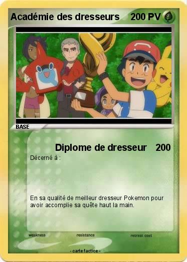 Pokemon Académie des dresseurs