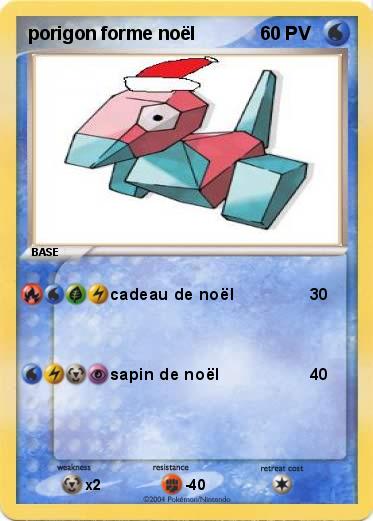Pokemon porigon forme noël