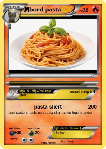 Pokemon bord pasta