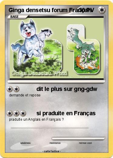 Pokemon Ginga densetsu forum Français