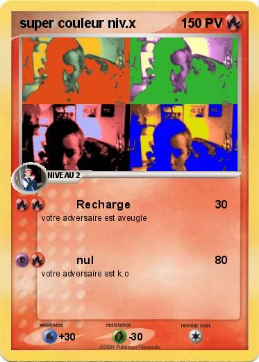 Pokemon super couleur niv.x