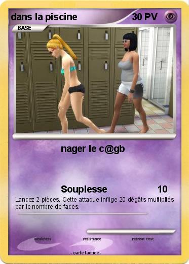 Pokemon dans la piscine