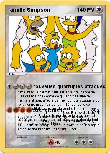 Pokemon famille Simpson