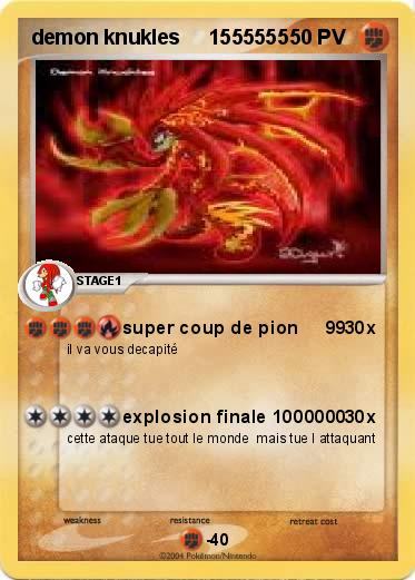 Pokemon demon knukles     1555555