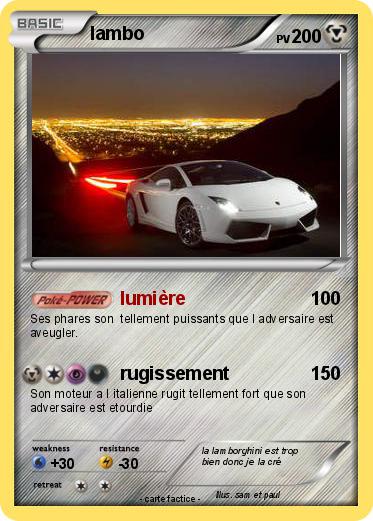 Pokemon lambo