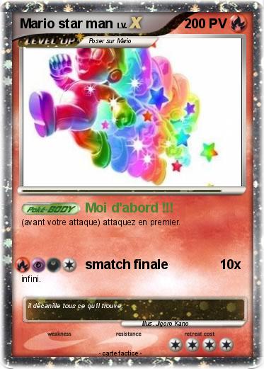 Pokemon Mario star man