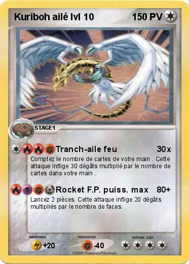Pokemon Kuriboh ailé lvl 10