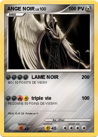 Pokemon ANGE NOIR
