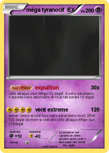 Pokemon méga tyranocif  EX