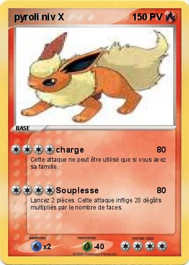 Pokemon pyroli niv X