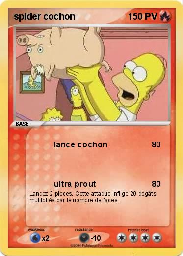 Pokemon spider cochon