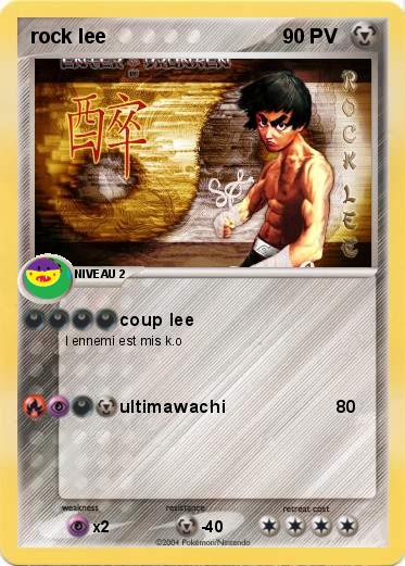 Pokemon rock lee               