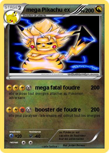 Pokemon mega Pikachu ex