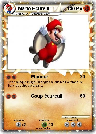 Pokemon Mario Ecureuil